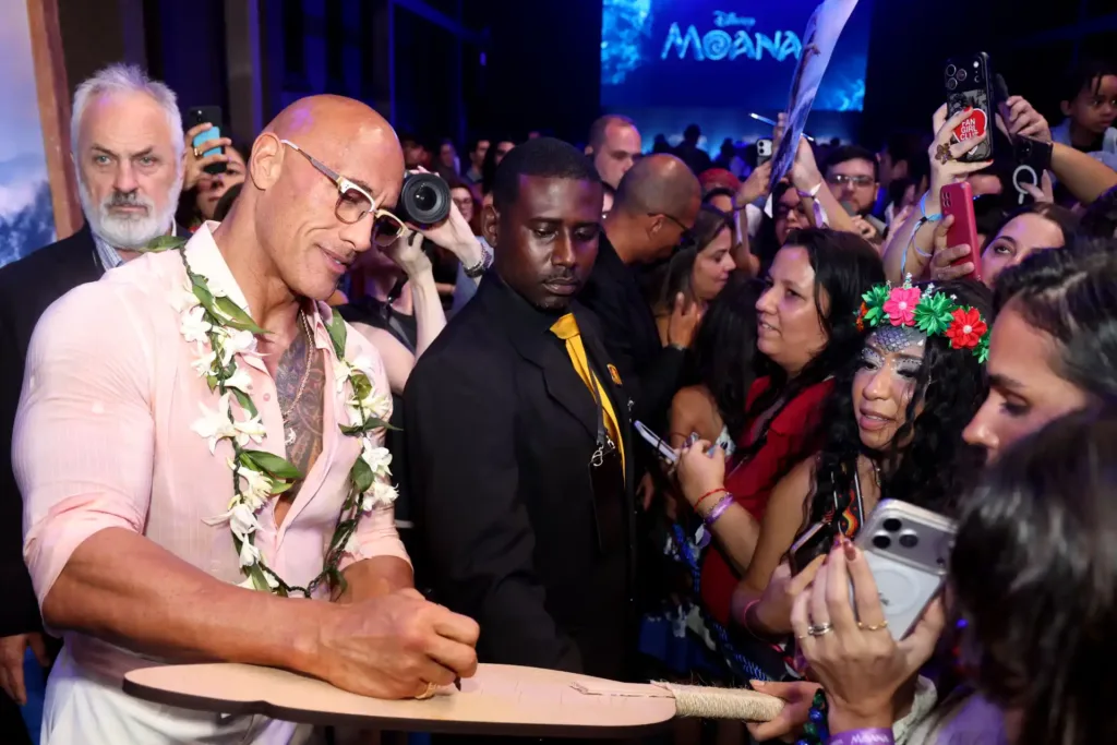 Dwayne Johnson Moana Autógrafos
