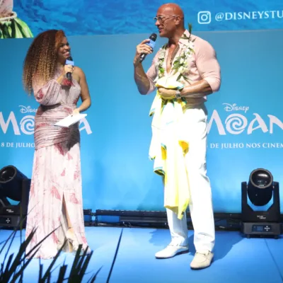 Dwayne Johnson Moana Fan Event