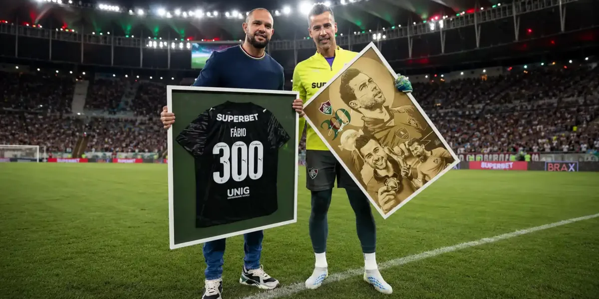 Fábio Recebe Homenagem Pelos 300 Jogos Com a Camisa do Fluminense Fábio Fluminense 01