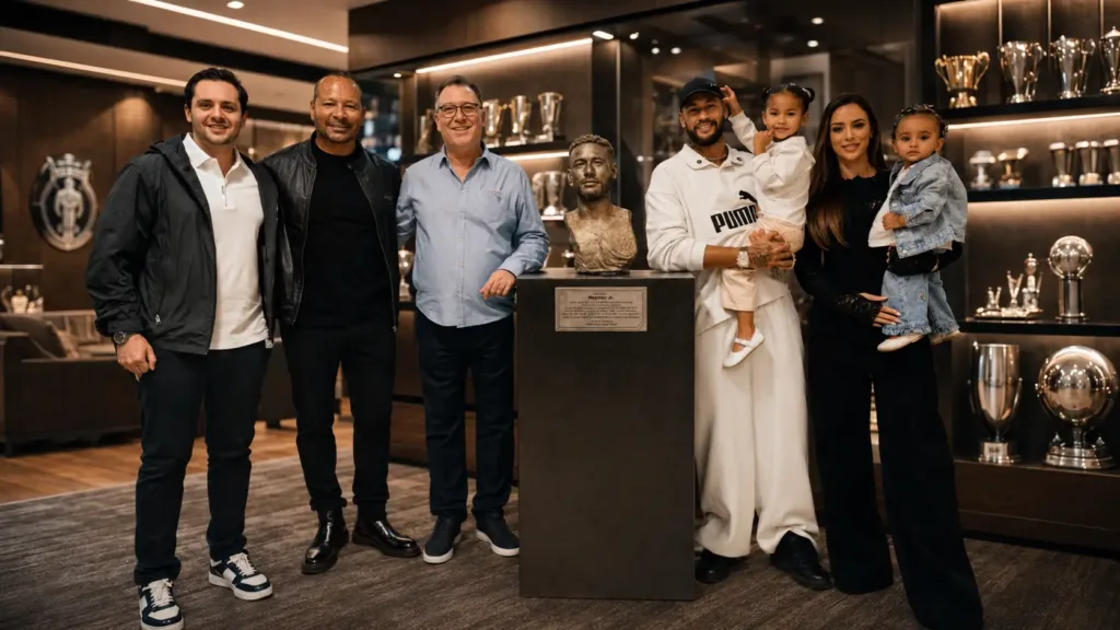 Santos Homenageia Neymar Com Espaço Exclusivo no Memorial das Conquistas 1 Neymar Santos Busto