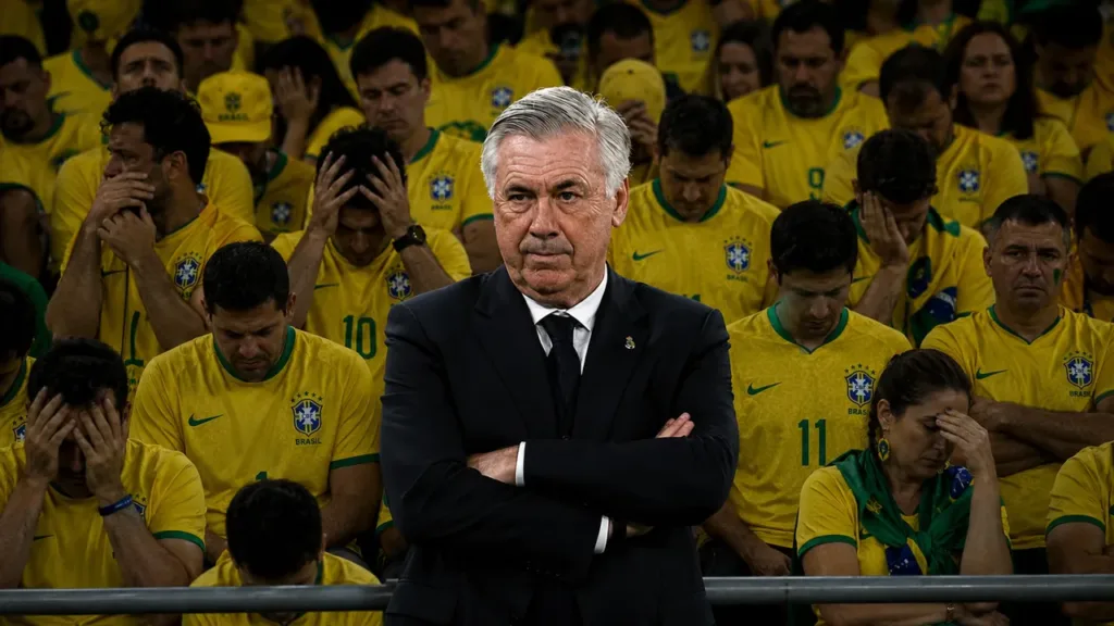 Copa do Mundo 2026 | As 5 Grandes Decepções do Torneio 3 Ancelotti, técnico do Brasil na Copa do Mundo 2026