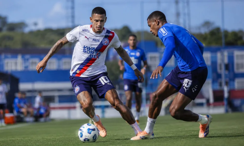 Bahia treinando para o campeonato brasileiro