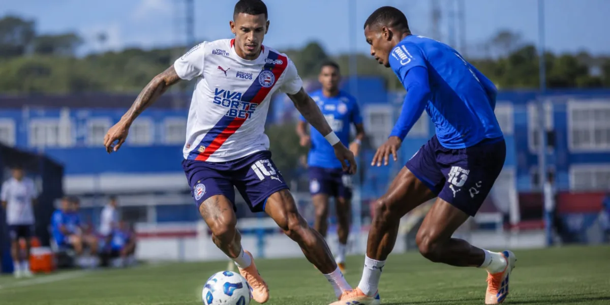 Bahia Retoma Preparação Para Enfrentar a Chapecoense Bahia treinando para o campeonato brasileiro