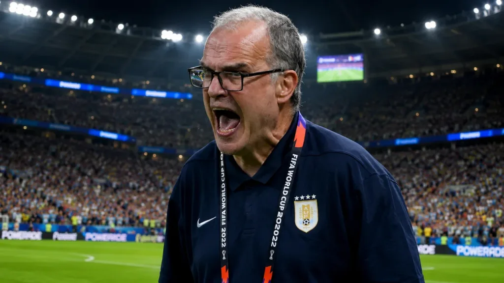 Copa do Mundo 2026 | As 5 Grandes Decepções do Torneio 1 Copa do Mundo 2026, técnico Bielsa do Uruguai