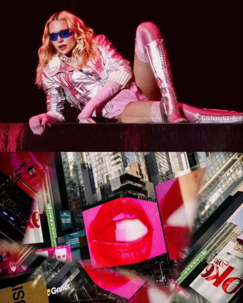 Madonna Times Square NY 2026