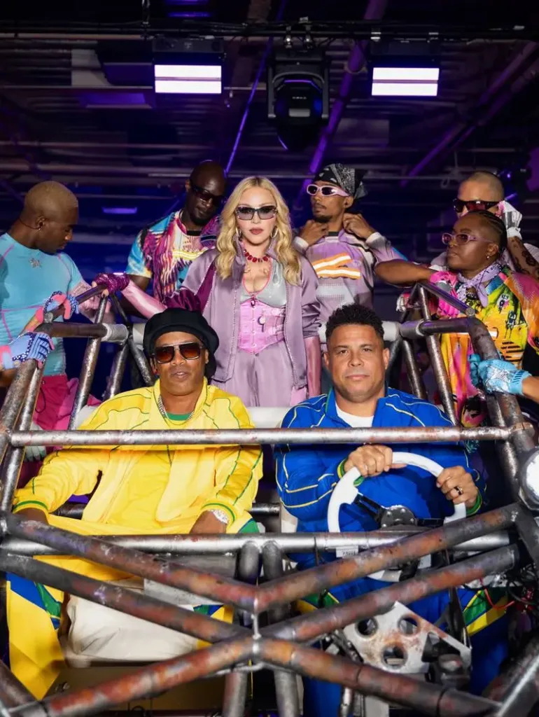 Copa do Mundo 2026 | União entre música e futebol embala a vitória da Espanha 1 Encerramento Copa do Mundo 7 Madonna Ronaldo Ronaldinho