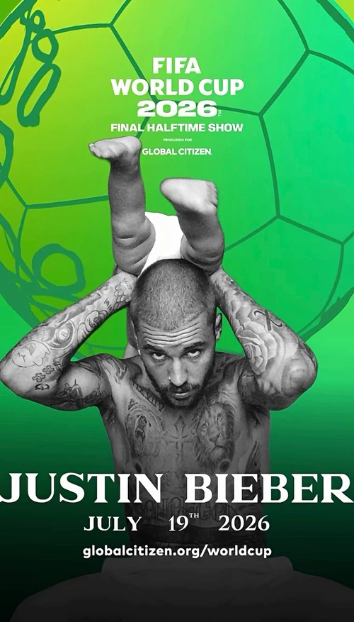 Copa do Mundo 2026 | Justin Bieber Se Apresentará na Grande Final 1 Anúncio Justin Bieber Copa do Mundo 2026