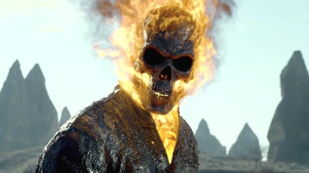 Ryan Gosling Será o Novo Motoqueiro Fantasma do MCU: o Que a Marvel Revelou na SDCC 2026 4 Motoqueiro Fantasma 2011 Nicolas Cage Columbia Pictures