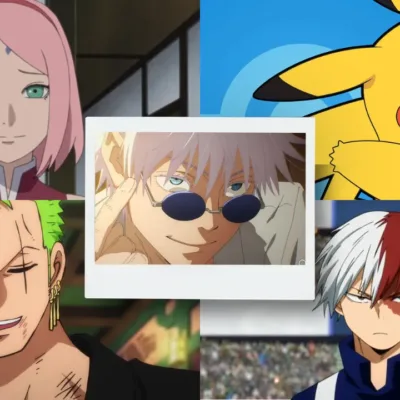 5 personagens associados a uma cor