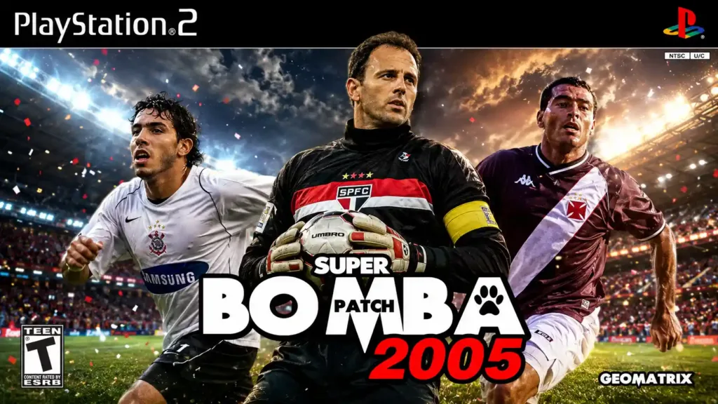 Playstation 2 Bomba Patch Jogo de Futebol