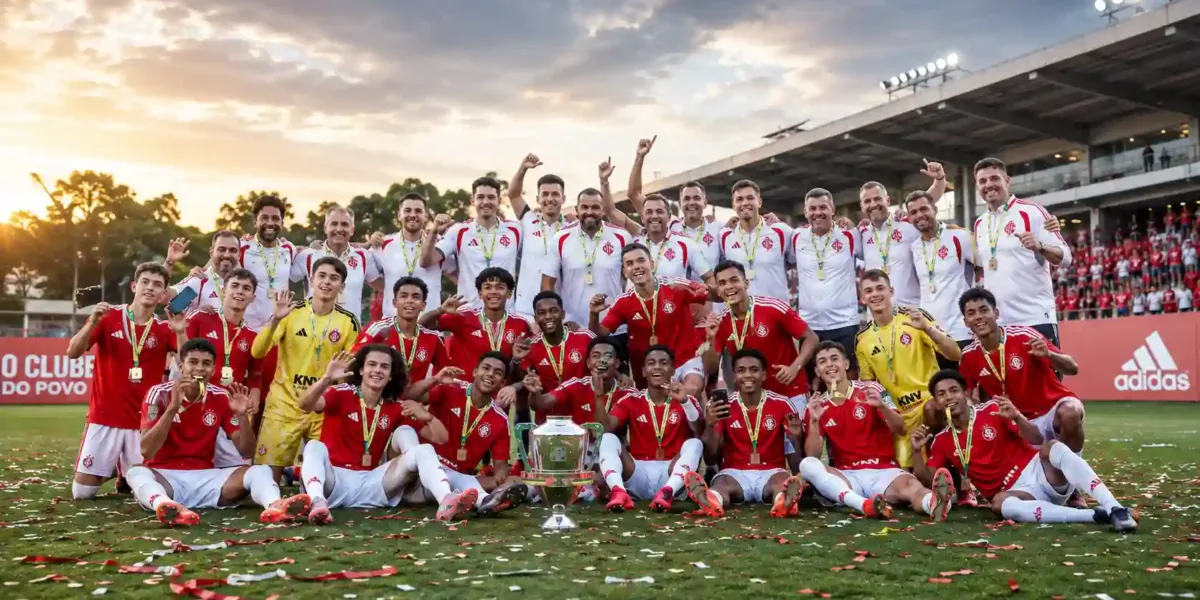 Internacional Conquista A Primeira Copa Do Brasil Sub-15 Com Campanha Invicta Internacional campeão