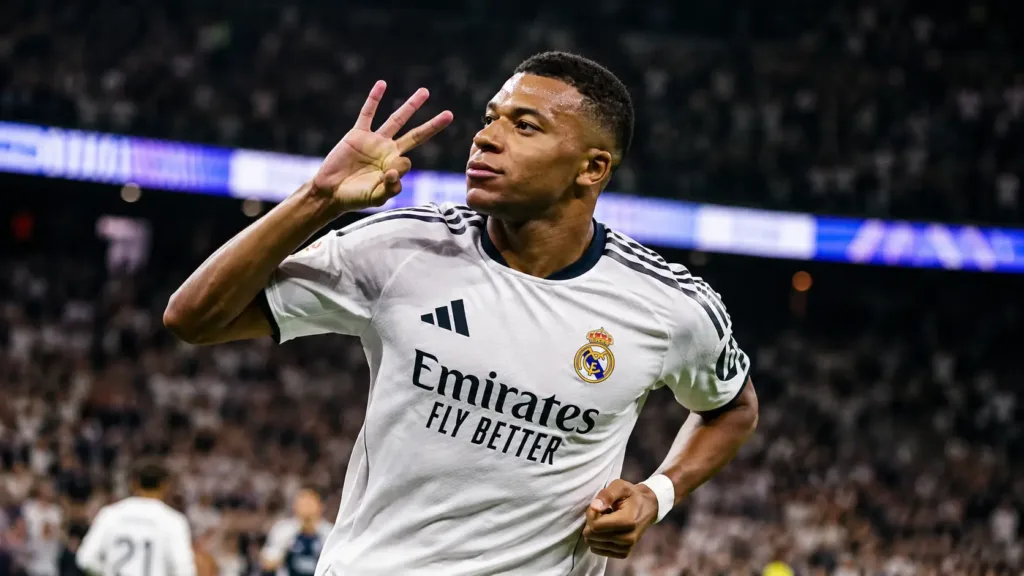 Mbappé Faz Três, Real Madrid Goleia e Mourinho Volta em Grande Estilo ao Bernabéu 1 Mbappé Real Madri 01