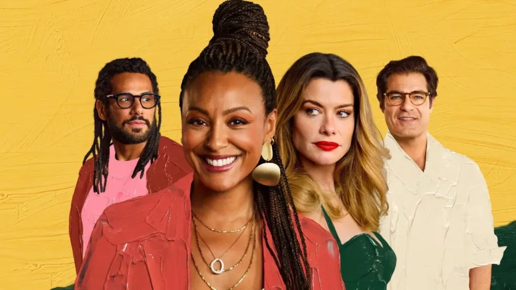 Por Você | Novela Traz Elementos das Tramas dos Anos 2000 1 Novela Por Você - na imagem no cenrtro está Sheron Menezes que interpreta Bela, ao lado Alinne Moraes (Vanessa) ,Thiago Lacerda (Gabriel) e Amauri Lorenzo