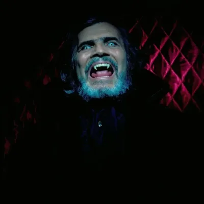 O Beijo do Vampiro - capa promocional da novela com Tarcísio Meira