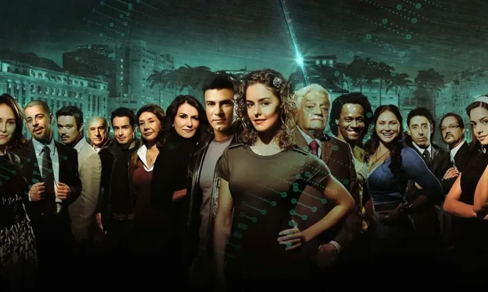 Capa promocional da novela da Record - Caminhos do Coração - Os Mutantes