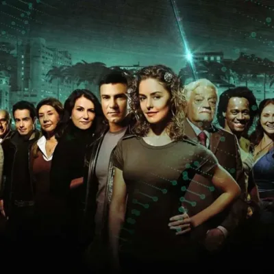 Capa promocional da novela da Record - Caminhos do Coração - Os Mutantes