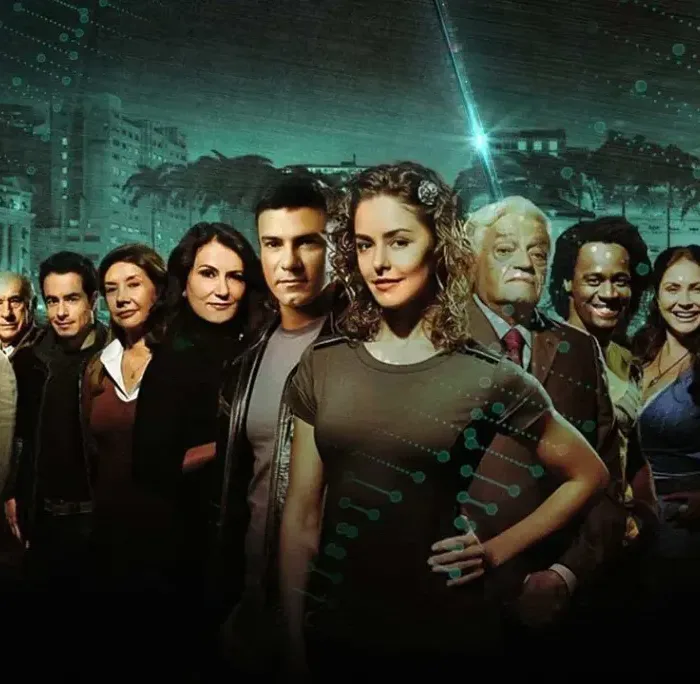 Capa promocional da novela da Record - Caminhos do Coração - Os Mutantes