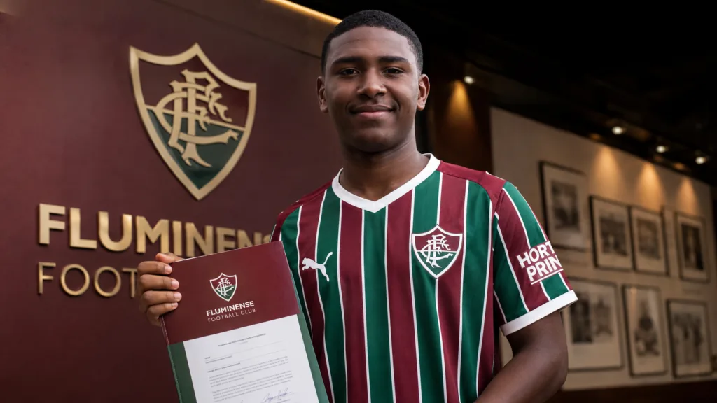 Fluminense Assina Primeiro Contrato Profissional Com Ryan, Destaque De Xerém Aos 16 Anos 1 Ryan Fluminense 02