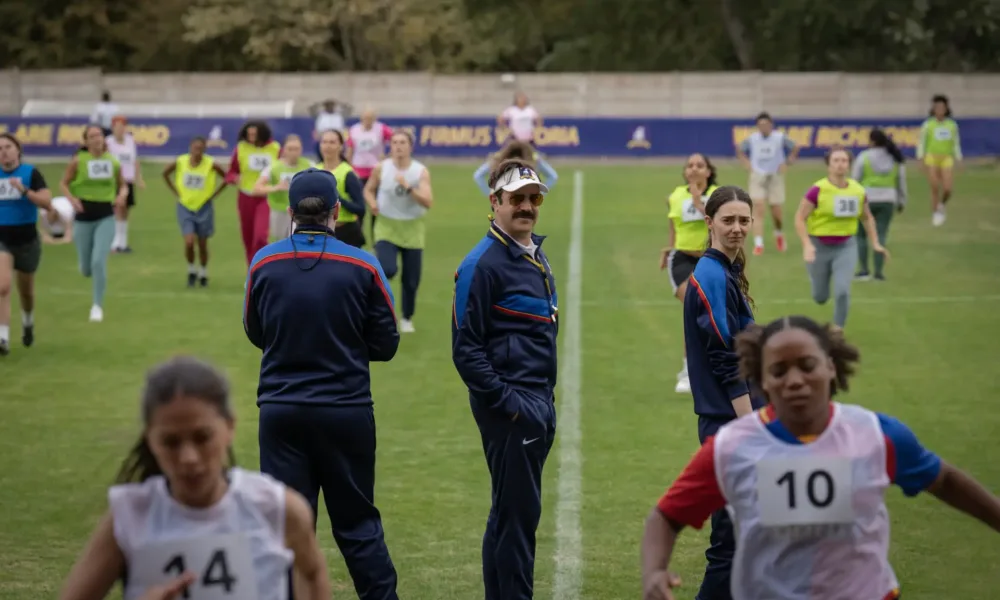 Ted Lasso treinando