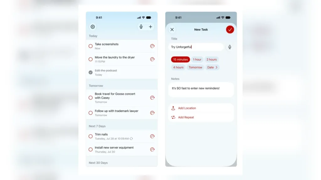 Novo App Quer Acabar Com O Hábito De Adiar Lembretes No iPhone 1 Unforgetful 02