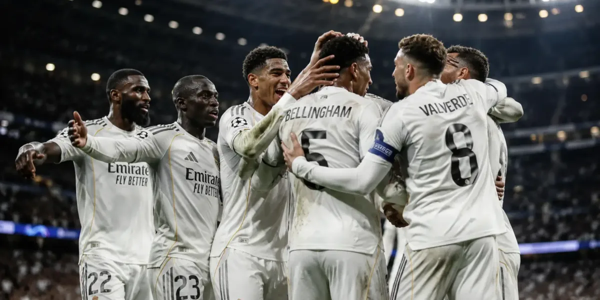 Bellingham brilha, Real Madrid goleia Málaga e mantém 100% na La Liga Time do Real Madrid pós vitoria