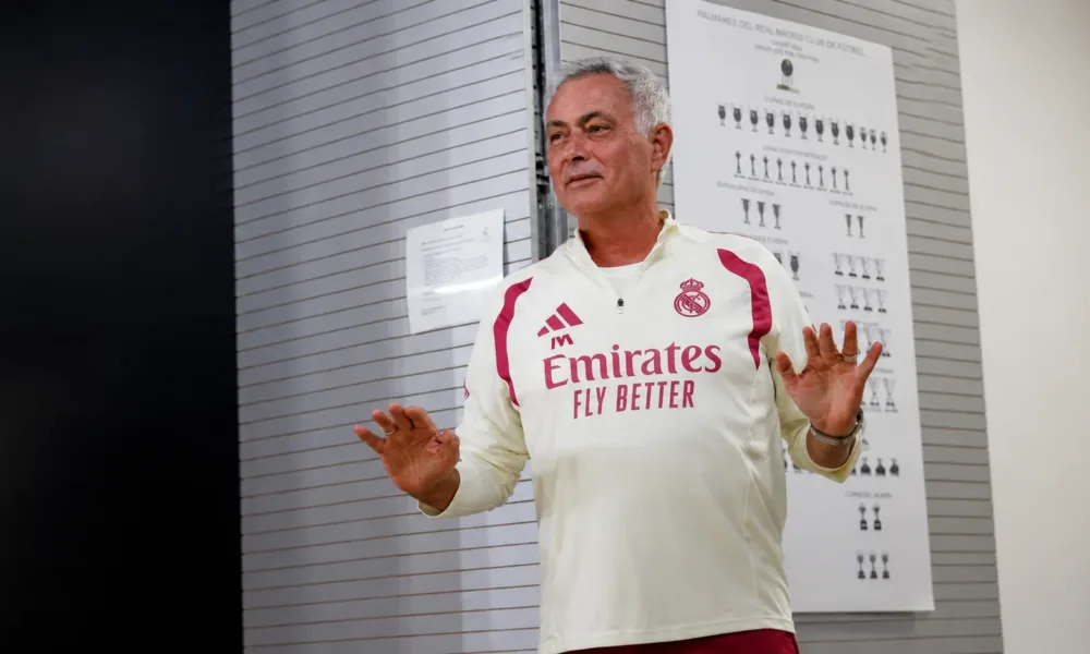 Ténico Mourinho do Real Madrid