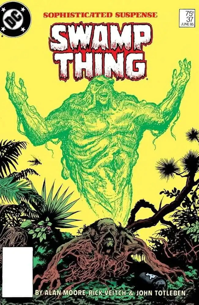 John Constantine e a Magia de Trincheira: O Fardo de Sobreviver no Fundo do Cinzeiro 2 Swamp Thing #37 DC Capa