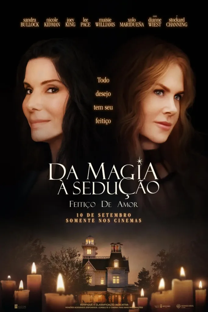 “Da Magia À Sedução: Feitiço De Amor” Traz As Owens De Volta Com Nostalgia E Magia 1 Da magia à sedução: feitiço do amor - Sandra Bullock e Nicole Kidman Pôster