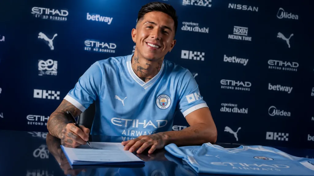 TOP 5: As Melhores Contratações da Janela Europeia de 2026/27 5 Enzo Fernández — Manchester City - Contratações