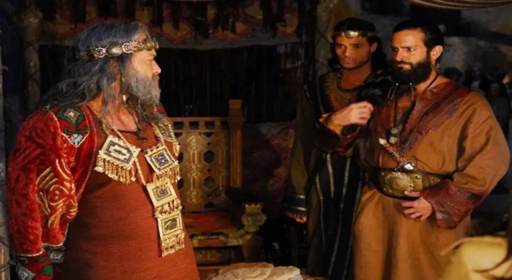 Gracindo Jr. em cena com Iran Malfitano em Rei Davi
