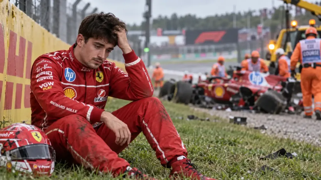 Charles Leclerc Vive Pesadelo Em Monza E Abandona GP Da Itália Na Segunda Volta 1 Leclerc Itália 02