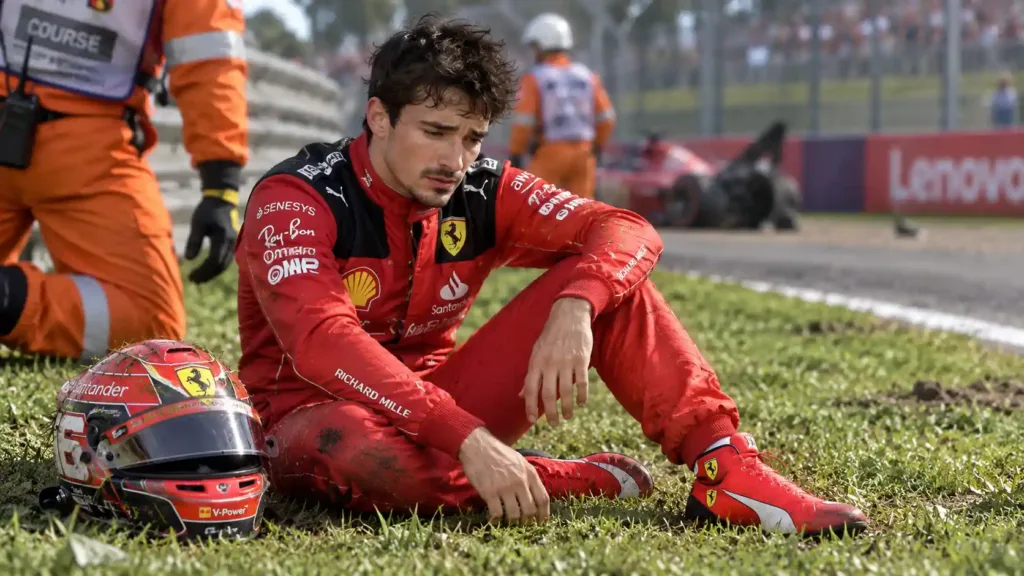 Charles Leclerc Vive Pesadelo Em Monza E Abandona GP Da Itália Na Segunda Volta 2 Leclerc Itália 03