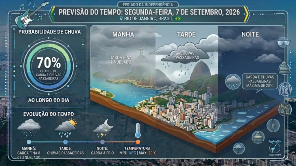 Rock in Rio 2026 | Previsão do Tempo Indica Sol na Abertura e Chuva no Fim de Semana 4 Previsao 7 de setembro