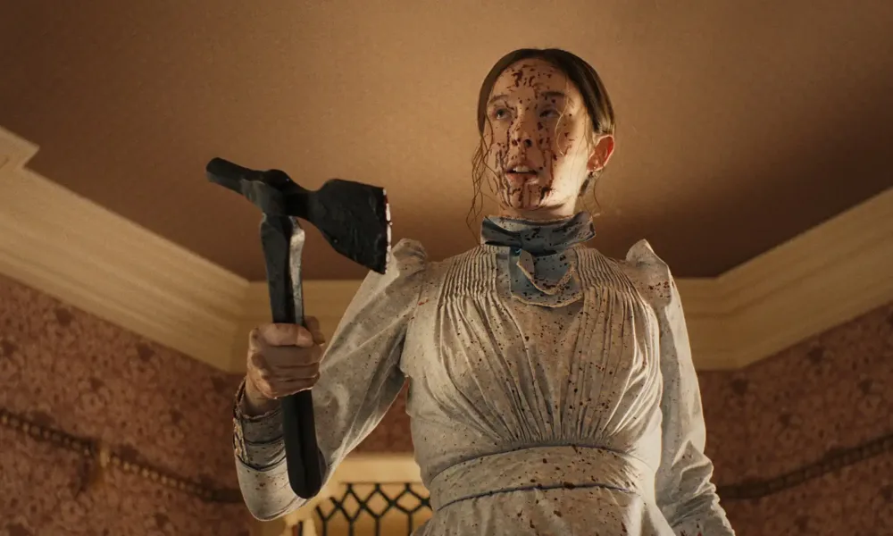 Cena da série Monstro: A História de Lizzie Borden", 2026.