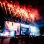 Fogos no Palco Mundo do Rock in Rio 2026
