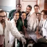 5-series-que-abordam-os-limites-eticos-da-saude-sob-pressao-pôster promocional com os médicos em ação