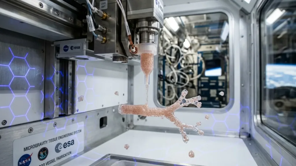 Como o Espaço Está Ajudando a Medicina a Investigar o Envelhecimento Humano 3 Bioimpressão 3D e Medicina Regenerativa