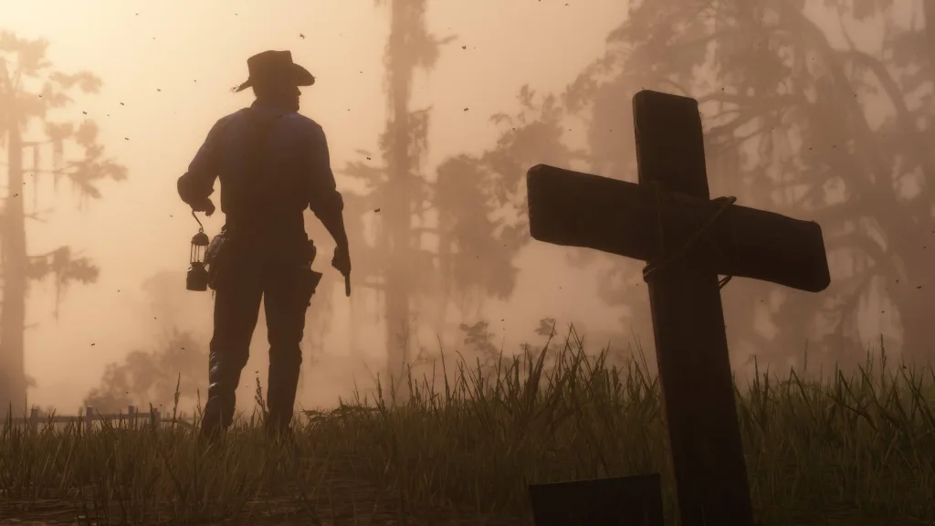 Red Dead Redemption | O Fim do Velho Oeste e a Morte de Uma Era 3 Imagem isolada de Arthur Morgan em sombras