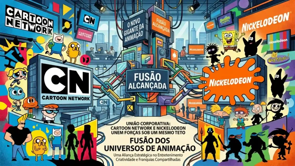 Paramount Conclui Compra da Warner Bros. e Cria Gigante do Entretenimento 1 Cartoon Network, da Warner Bros. e Nickelodeon, da Paramount, estão juntas