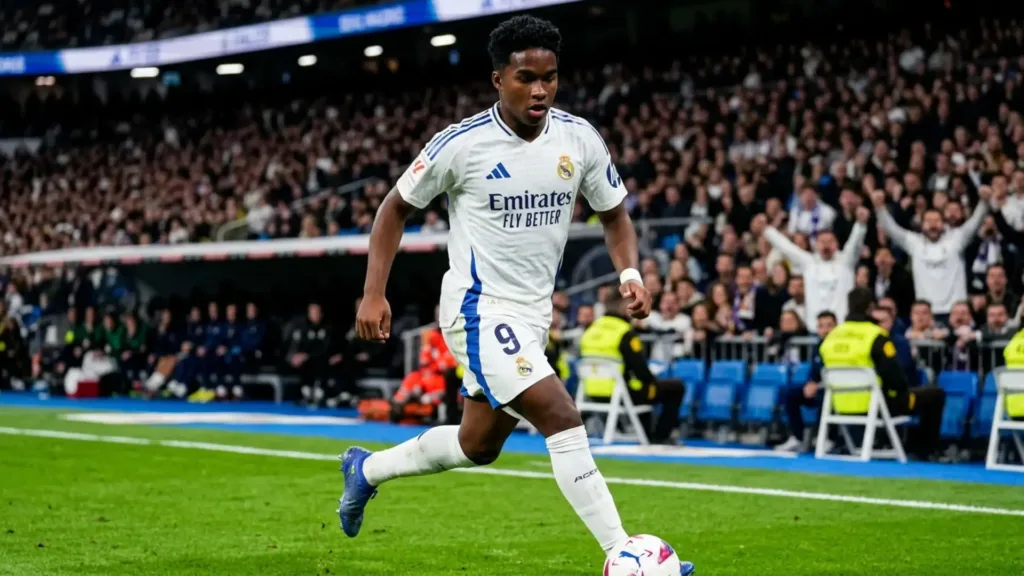Endrick Pode Deixar o Real Madrid em Janeiro Após Pouco Espaço 2 Endrick atuando pelo Real Madrid