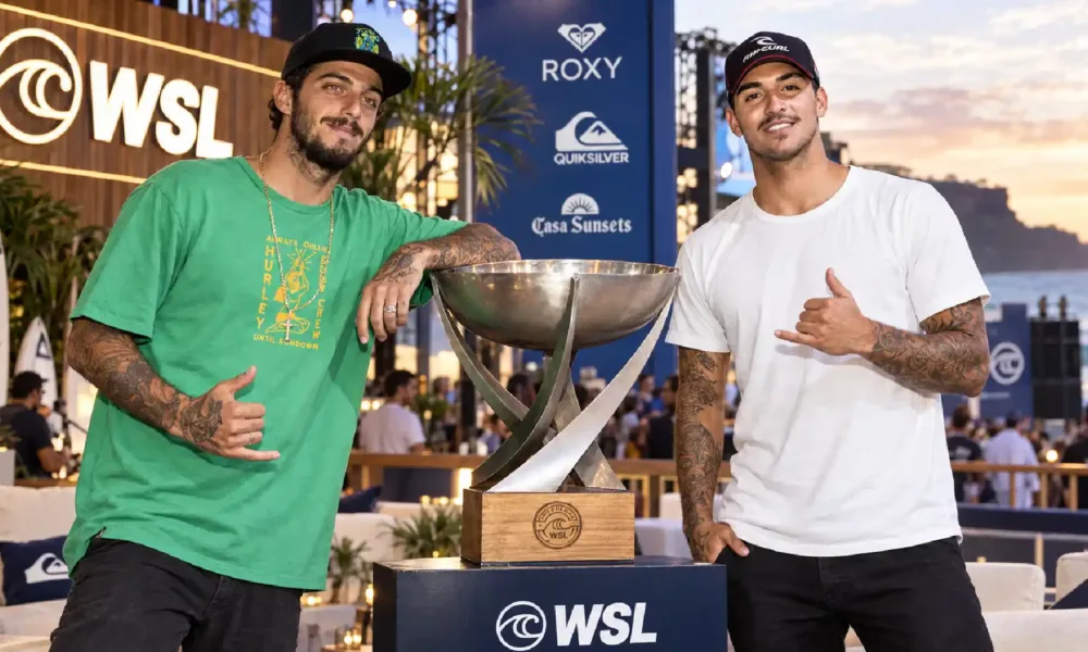 Gabriel Medina e Filipe Toledo WSL