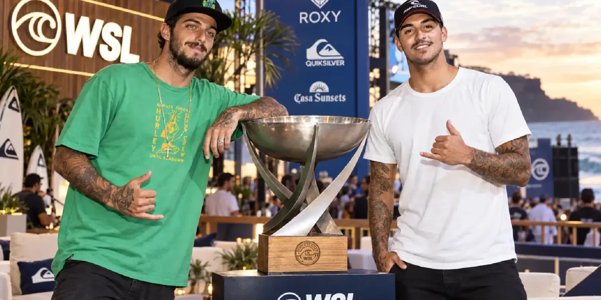 Gabriel Medina e Filipe Toledo WSL