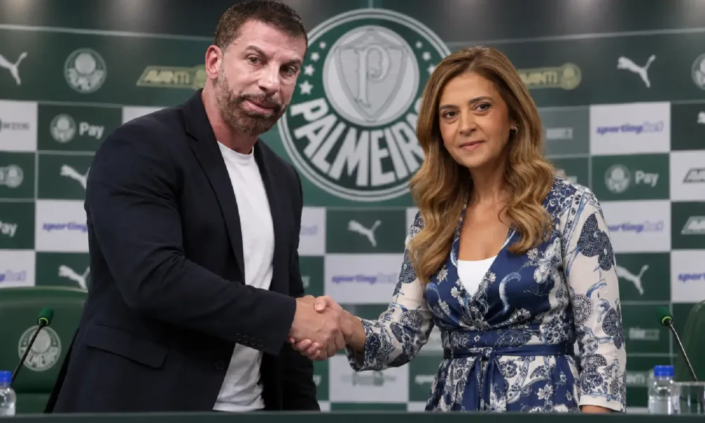 Pedrinho e Leila Pereira Vasco Palmeiras SAF