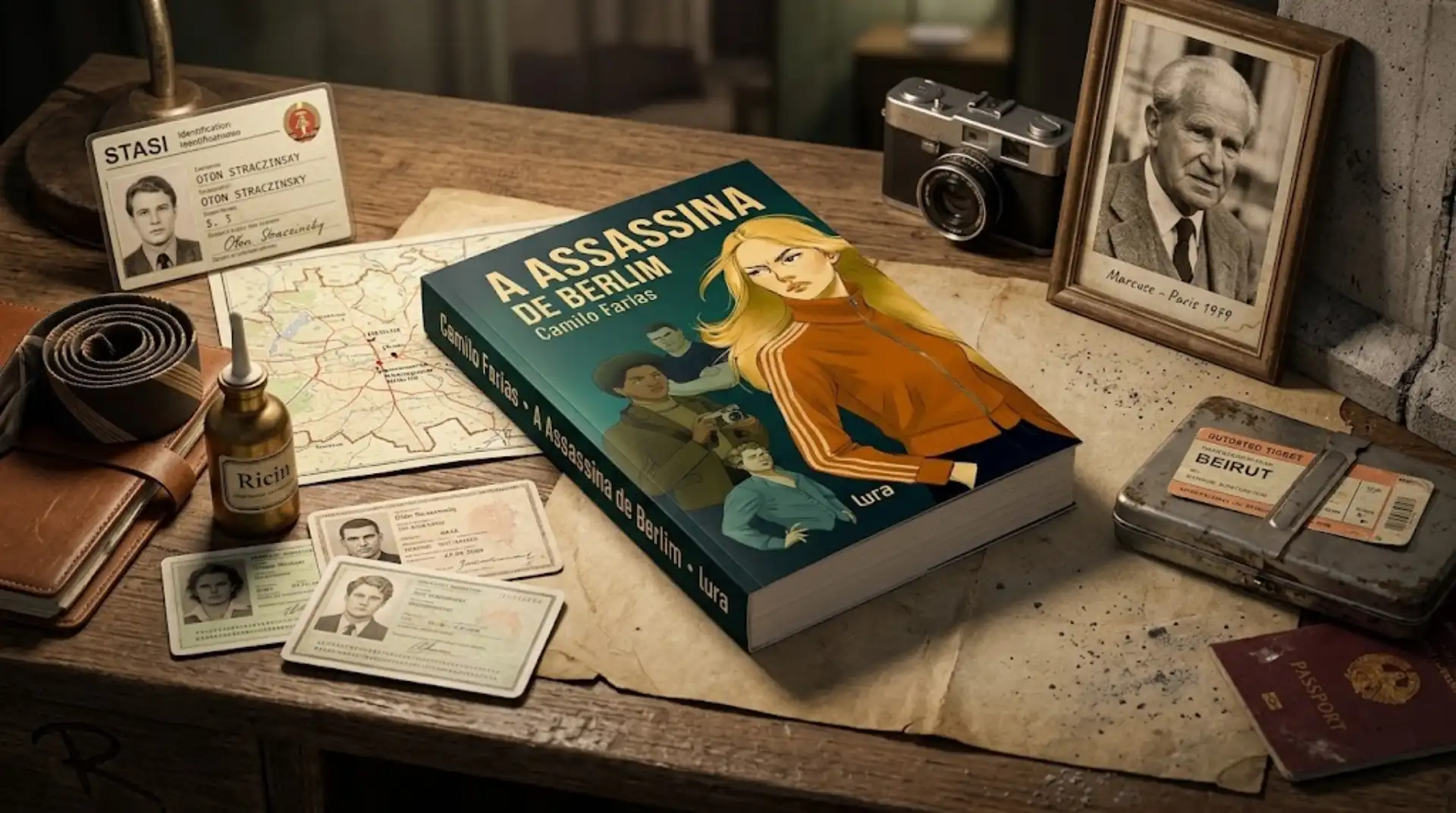 A Assassina de Berlim | Quando se Encara o Lince, o Lince Encara de Volta 1 A Assassina de Berlim Camilo Farias Editora Lura Capa