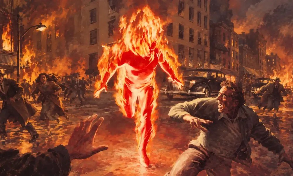 Tocha Humana original marvel